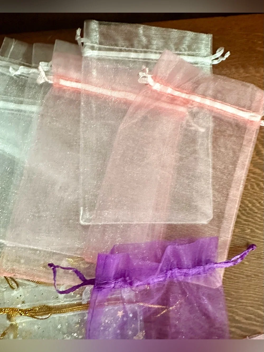 BUY NOW 30 Pc Mixed Size & Design Organza Bags - S-L